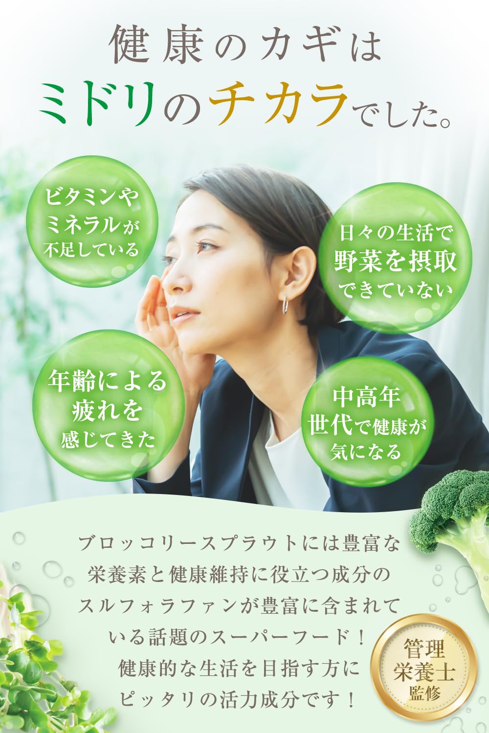 Amazon | キレイをかなえるミドリのサポート スルフォラファン サプリ
